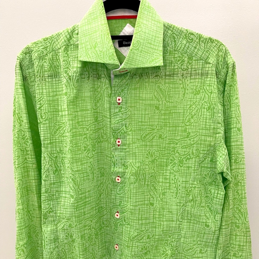 Bespoke Button Down Green Size: S